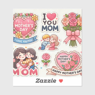 Day of mother day stickers