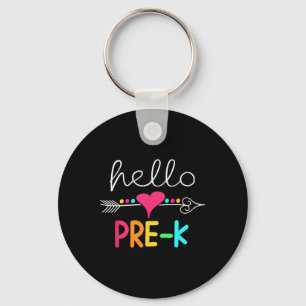 Day Of Pre K Hello Back To School Teacher Key Ring