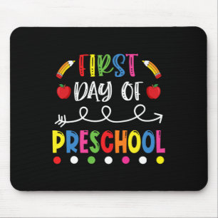 Day Of Preschool Back To School Teacher Students  Mouse Pad