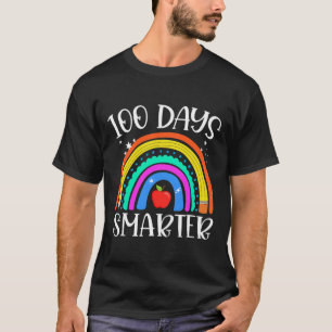 Day Of School 100 Days Smarter Teacher And Student T-Shirt