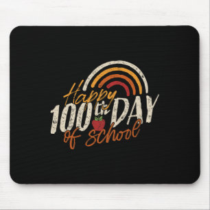 Day Of School 2025 Teacher 100 Days Of School  Mouse Pad