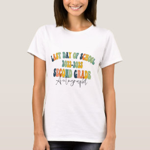Day Of School 2nd Second Grade Autographs 2023  T-Shirt