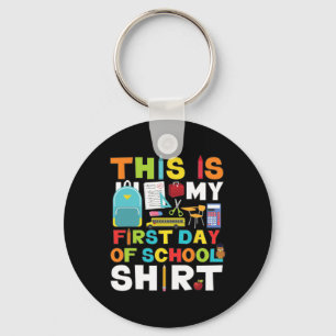 Day Of School Boys Girls Back To School Key Ring