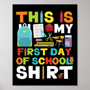 Day Of School Boys Girls Back To School Poster