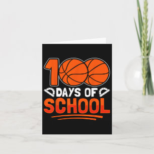 Day Of School Boys Girls Kids 100 Days Of School 3 Card