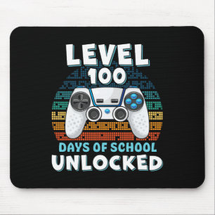 Day Of School Boys Girls Kids 100 Days Of School Mouse Pad