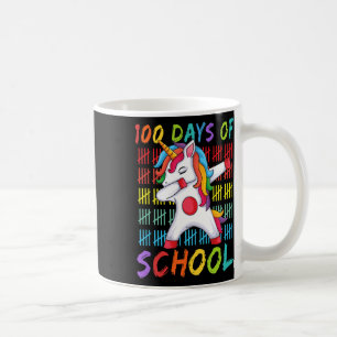 Day Of School Dabbing Unicorn 100 Magical Days Kid Coffee Mug