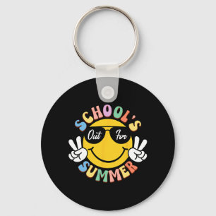 Day Of School Graduation Groovy Schools Out For Su Key Ring