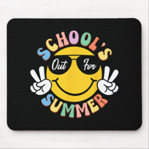 Day Of School Graduation Groovy Schools Out For Su Mouse Pad