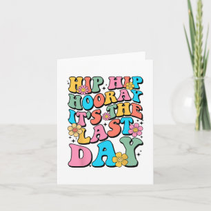 Day Of School Hello Summer Teacher Shirts For Wome Card