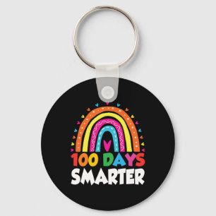 Day Of School Ideas Teacher 100 Days Smarter Rainb Key Ring
