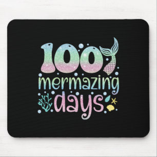 Day Of School Kids Girls 100 Mermazing Days Of Sch Mouse Pad