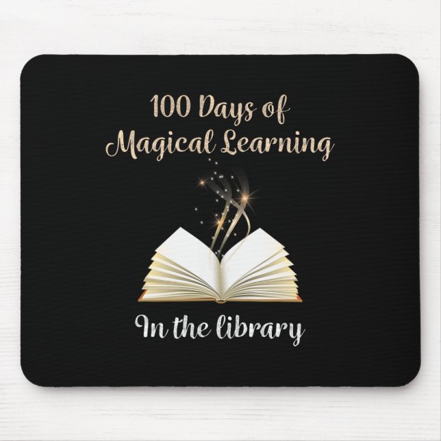 Day Of School Magical Library Learning Adventure  Mouse Pad (Front)