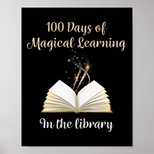 Day Of School Magical Library Learning Adventure  Poster (Front)