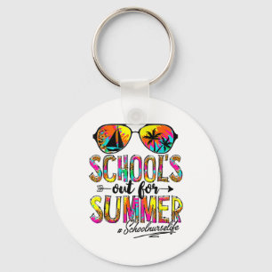 Day Of School Schools Out For Summer School Nurse Key Ring