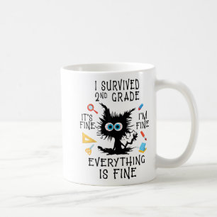 Day Of School Student Graduation I Survived 2nd Gr Coffee Mug