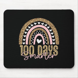 Day Of School Teacher 100 Days Rainbow Leopard Boh Mouse Pad