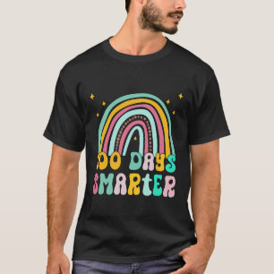 Day Of School Teacher - 100 Days Smarter Rainbow 2 T-Shirt