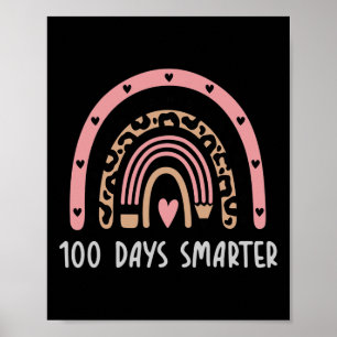 Day Of School Teacher Costume 100 Days Smarter Rai Poster