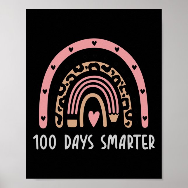 Day Of School Teacher Costume 100 Days Smarter Rai Poster (Front)