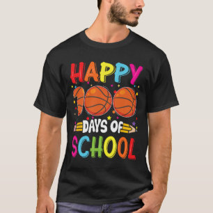 Day Of School Teachers Kids Child Happy 100 Days 3 T-Shirt