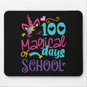 Day Of School Unicorn 100 Magical Days Teacher Gir Mouse Pad
