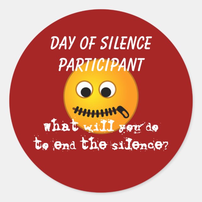 Day of Silence Participant Sticker (Front)