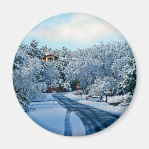 Day of snow Sedona, magnet