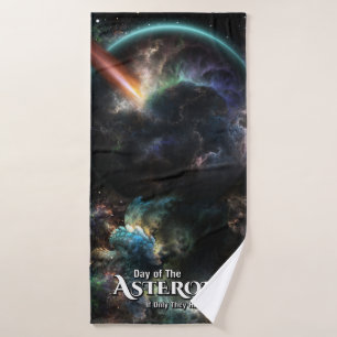 Day Of The Asteroid SciFi Fractal Art Bath Towel