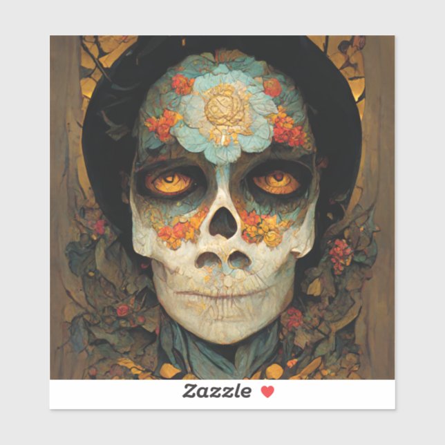 Day Of The Dead 1 Fantasy Skull (Sheet)