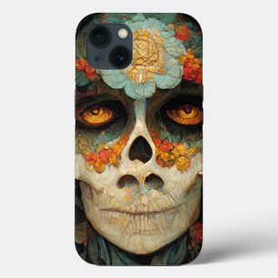 Day Of The Dead 1 Fantasy Skull iPhone 13 Case
