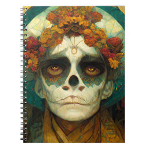 Day Of The Dead 2 Fantasy Skull Notebook