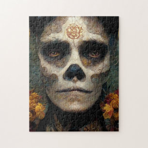 Day Of The Dead 3 Fantasy Skull Jigsaw Puzzle