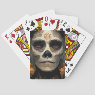 Day Of The Dead 3 Fantasy Skull Playing Cards