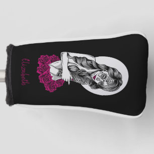 Day of the Dead and Roses  Golf Head Cover