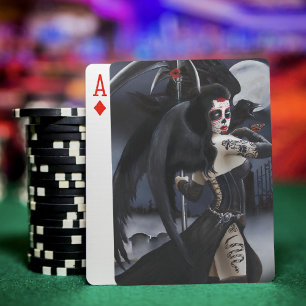 Day of the Dead Angel Playing Cards