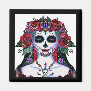 Day of the dead art Renee Lavoie Magnet