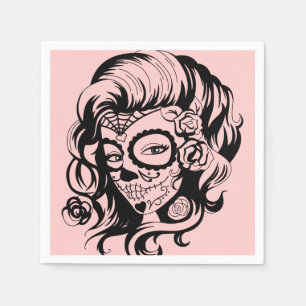 Day of the Dead Beauty Napkin