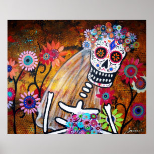 DAY OF THE DEAD BRIDE POSTER