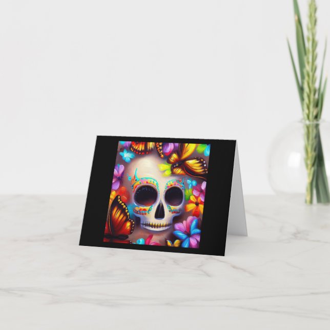 Day of the Dead Butterflies 1 Card (Front)