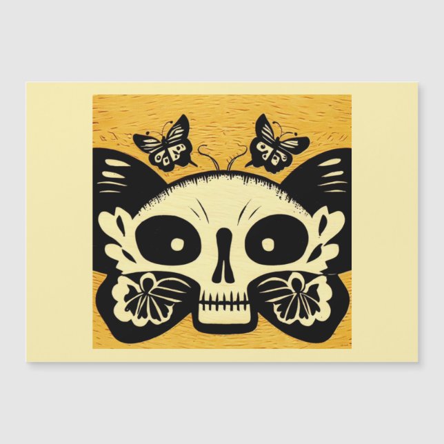 Day of the Dead Butterflies Woodcut 1 (Front)