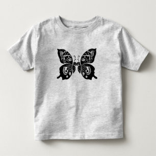 Day of the Dead Butterflies Woodcut 4 Toddler T-Shirt