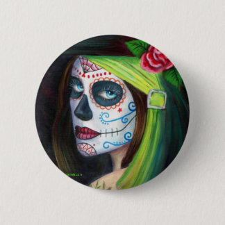 Day of the Dead by Lori Karels 6 Cm Round Badge