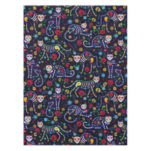 Day of the Dead Calaveras Cats Tablecloth
