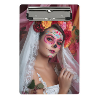 Day of the Dead Catrina Notebook Mini Clipboard