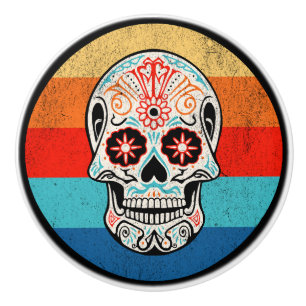 Day of the Dead Ceramic Knob