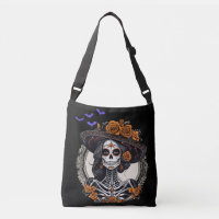 Day of the dead Crossbody, Halloween Night Gothic 