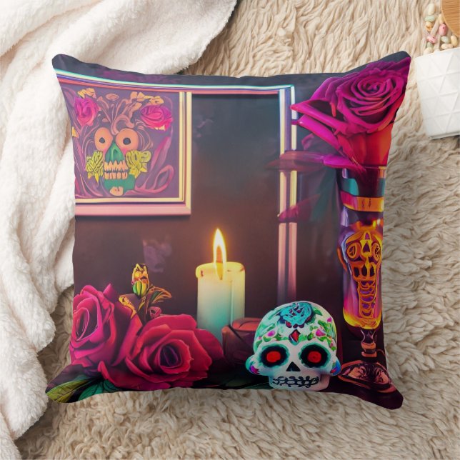 Day of the Dead Decor Cushion (Blanket)
