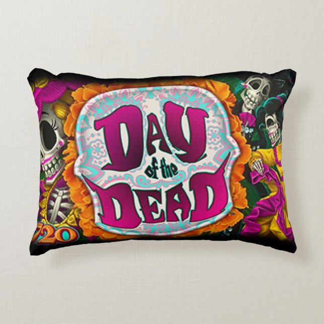 Day of the Dead Decorative Cushion (Front)