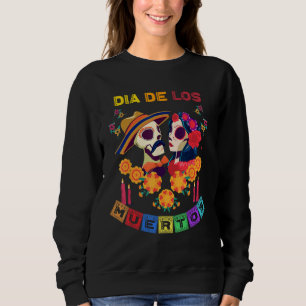 Day of the Dead Dia de los Muertos Mexican Skull Sweatshirt